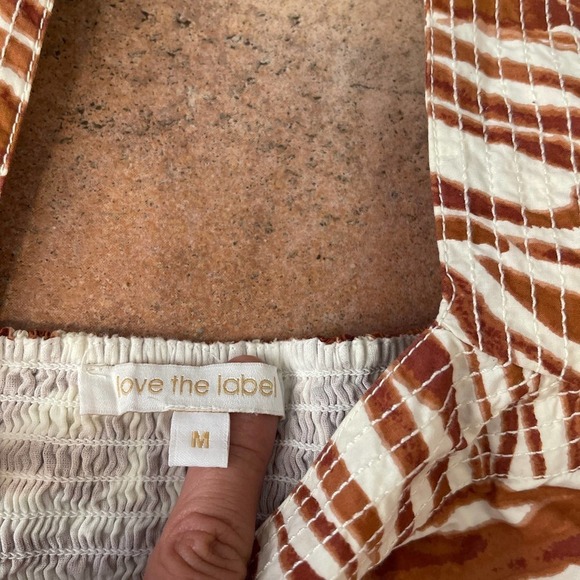 Love the Label smocked eyelet top large - Picture 3 of 7